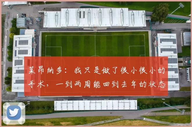 莱昂纳多：我只是做了很小很小的手术，一到两周能回到去年的状态